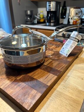 Viking Stainless Steel 3-Ply Bonded Saucepan - Silver new with tag